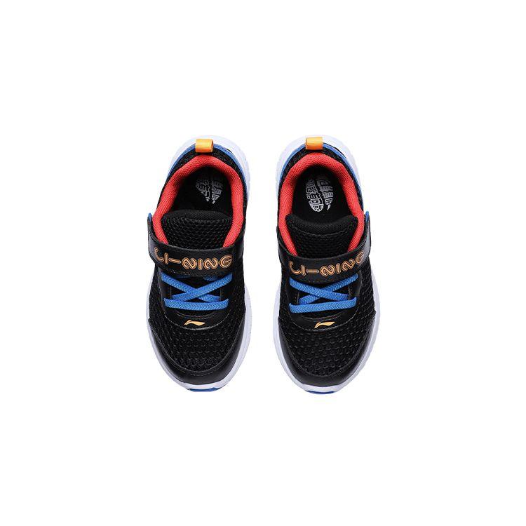 Li Ning Kids Soft Comfortable Sports Non-Slip Shock Absorbing Wear-Resistant Breathable Low-Top Running Shoes Kids Running Shoes Black YKNR080-3