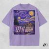 T-shirt Art Van Gogh, T-shirt Confort Colors Femme, T-shirt Graphique Peinture Vintage, Cadeau Tendance pour Amoureux d'Art