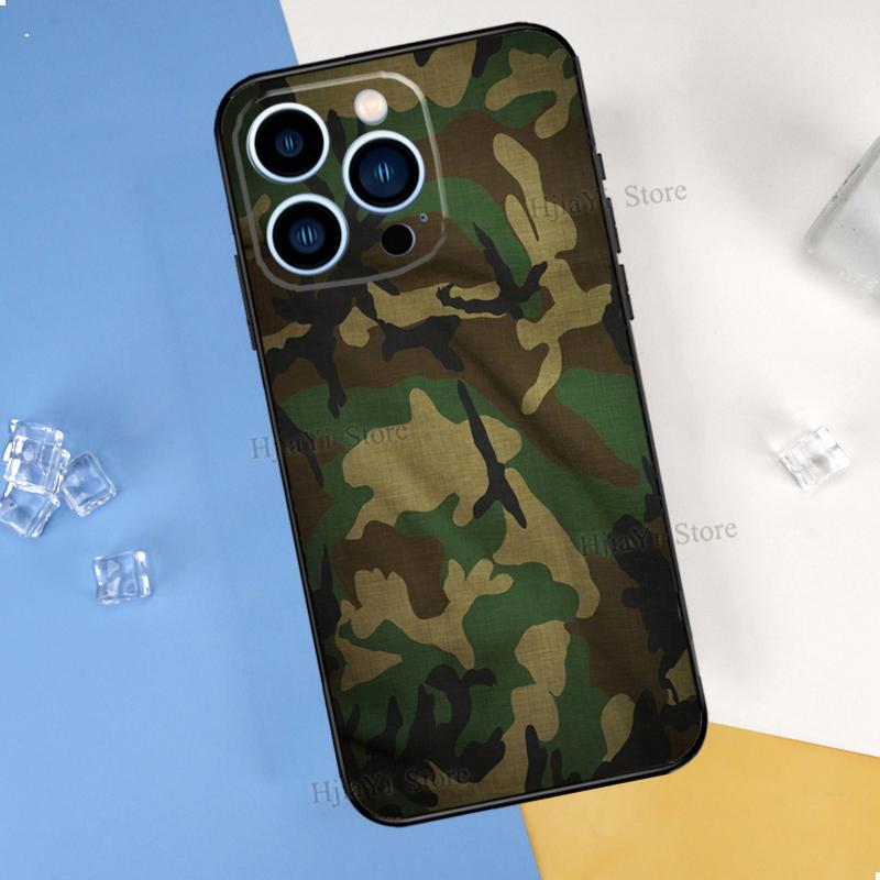 

Черный камуфляжный чехол для iPhone XR X XS Max 5S 6S 7 8 Plus SE 2020 11 12 13 Pro Max Mini Phone Cover iphone 5 5S