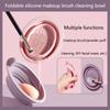 Foldable Silicone Makeup Brush Cleaning Bowl Powder Puff Washing Soft Mat Eyeshadow Brushes Clean Tools Scrubber Box