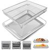 2025+ Stainless Steel Baking Tray Pan and Air Fryer Basket for Air Fryer TOA-060 and TOA-065 and TOA-070