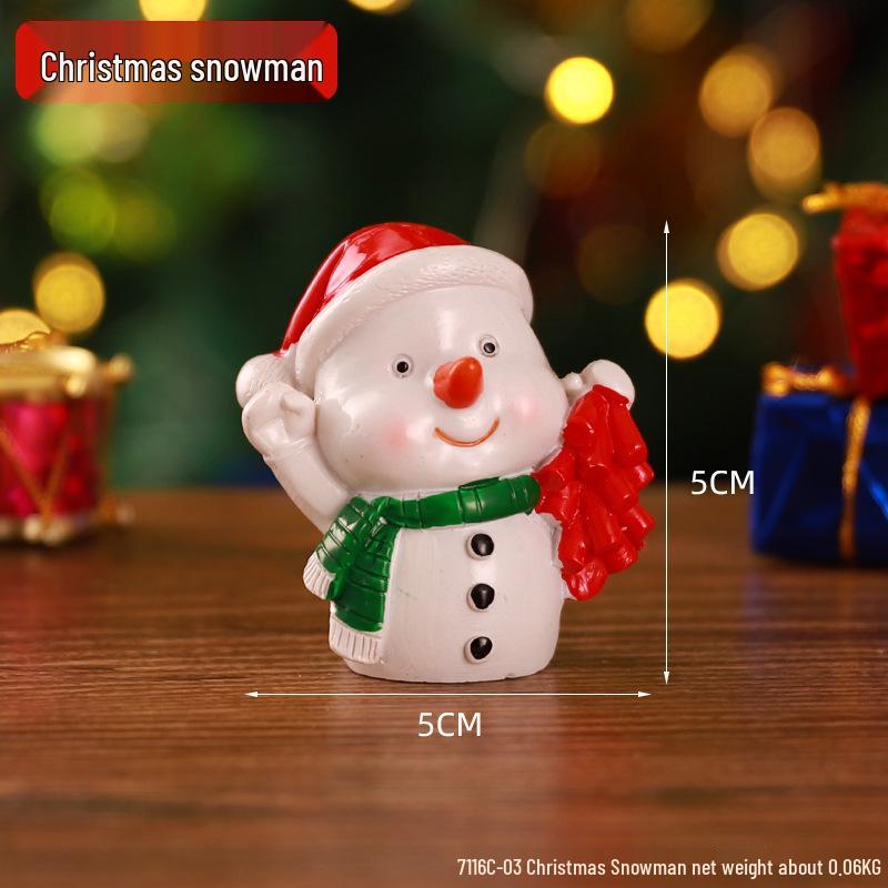 Cute Santa Claus Christmas Tree Ornaments: Micro Landscape Photography Props & Display Gifts