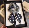 70Cm Red Dot Printed Scarf Women's Spring and Summer Polyester Fiber Scarf Fashion Versatile Clothes Bag Accessories Scarfs