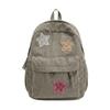 Lightweight Corduroy Backpack Soft Fabric Travel Bag Cute School Backpack  Outdoor