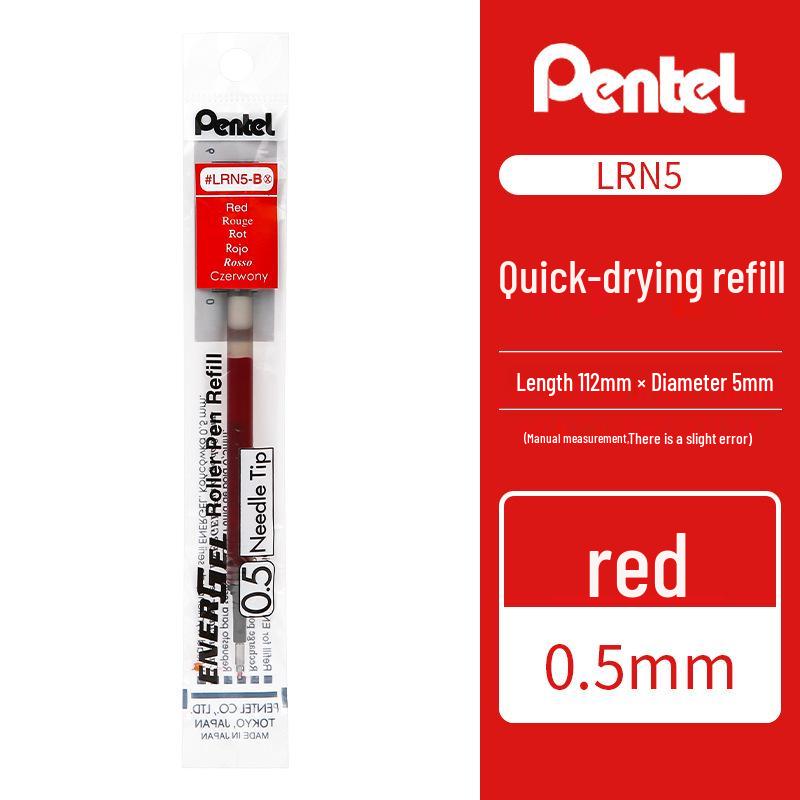 Pentel Japan Transparent BLN75TL Gel Pen with Colored Refills for Students and Office Signing 0.5mm