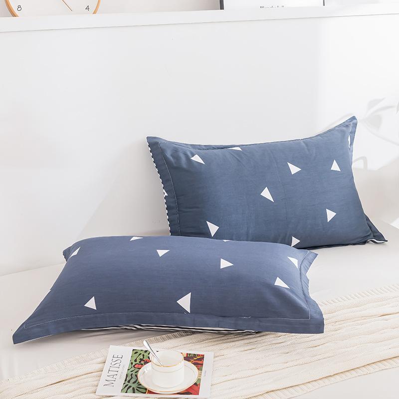 2PCS 48cm×74cm Pillowcase Pair Pillowcase Flower Printed Pillowcase Student Pillowcase Pair