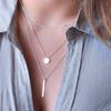 Hot-selling New Models, Copper Bead Chains, Sequins, Metal Strips, Multi-layer Short Necklaces.