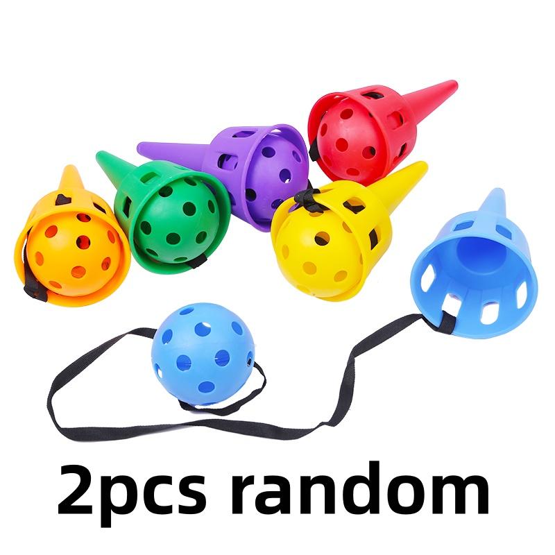 Conjunto de Jogo de Lançar e Pegar - Treinador com Sensor de Recepção de Bola Brinquedo ao Ar Livre para Treinamento de Coordenação Olho-Mão Infantil
