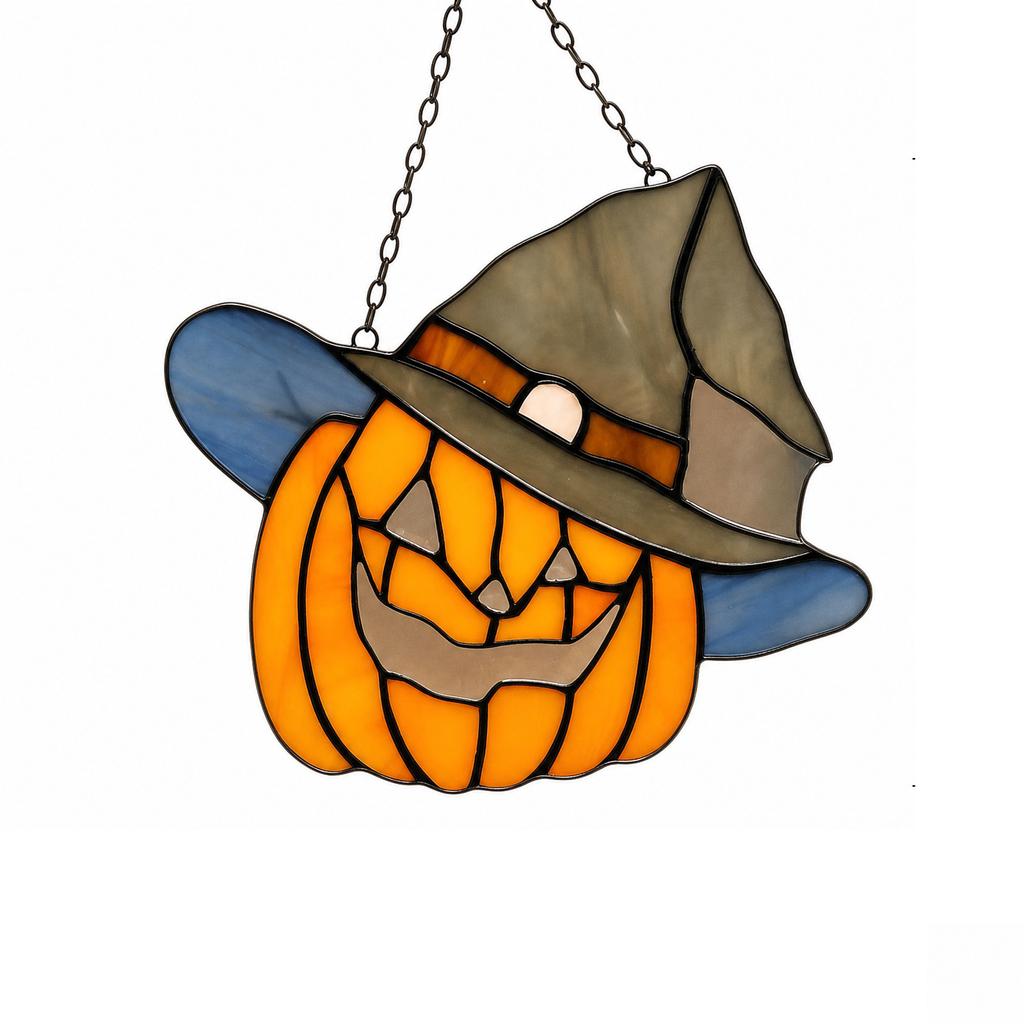 Halloween Pumpkin Hanging Decoration Acrylic Pendant Party Ornament Indoor Outdoor Hanging Decor for Seasonal Celebration