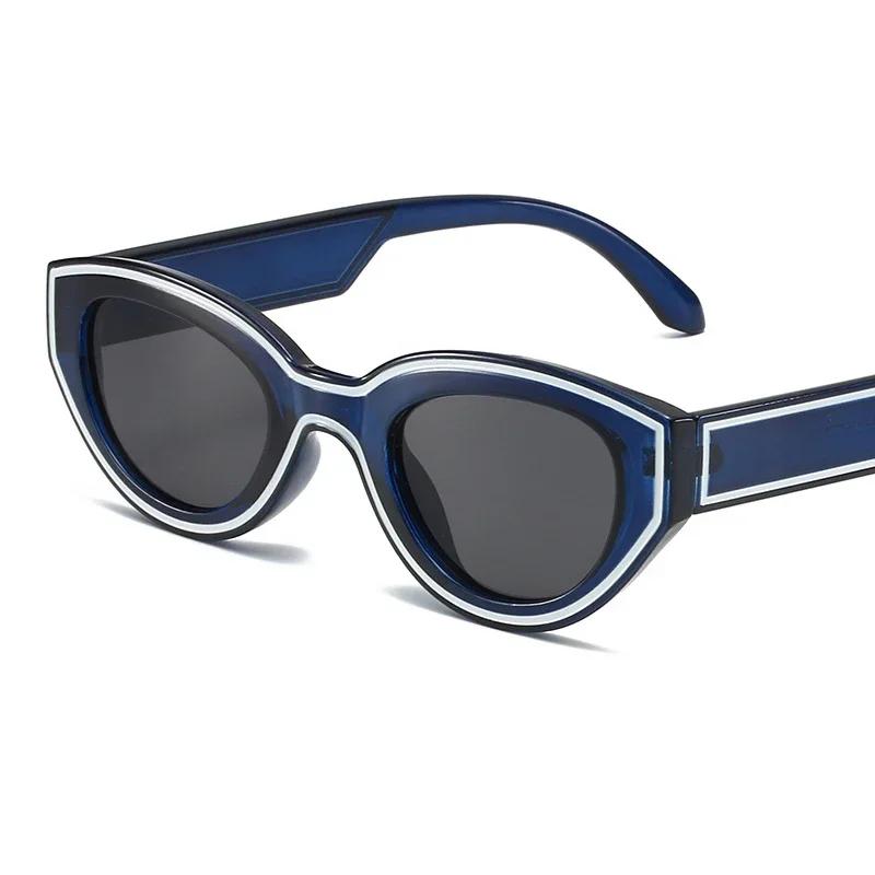 Retro Cat Eye Women Sunglasses Designer Trendy UV400 Protection Summer Driving Travel Eyewear Gafas De Sol Mujer