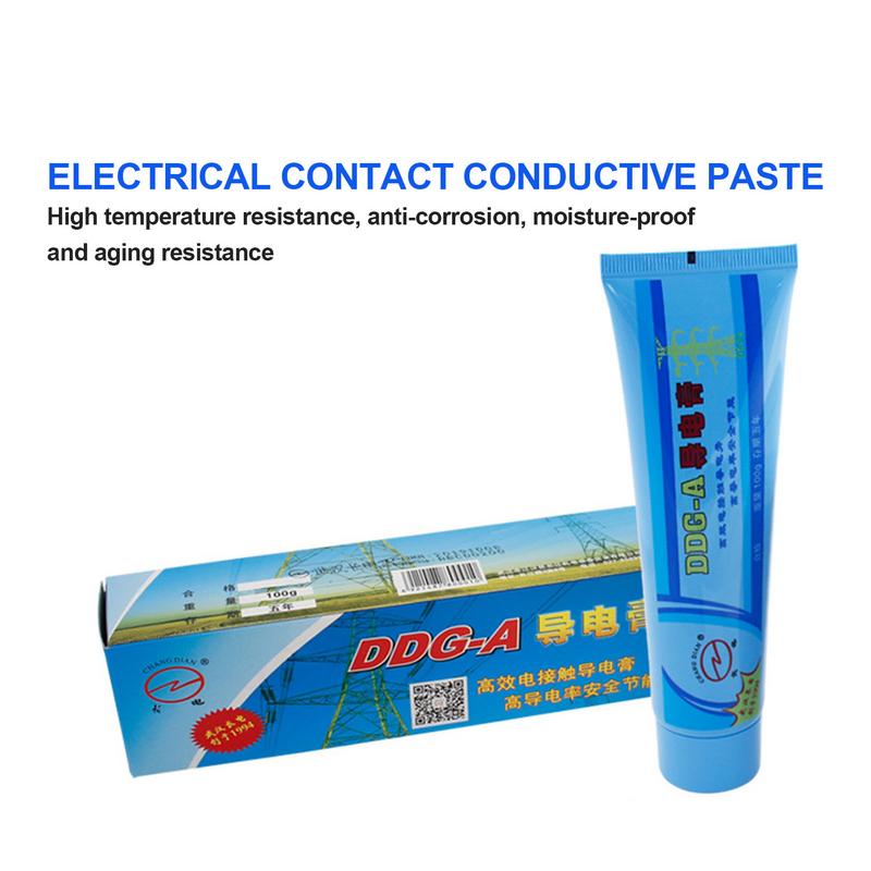Black Dielectric Silicone Grease 100g Electrical Contact Lubricant Grease Conductive Paste for Electrical and Automotive