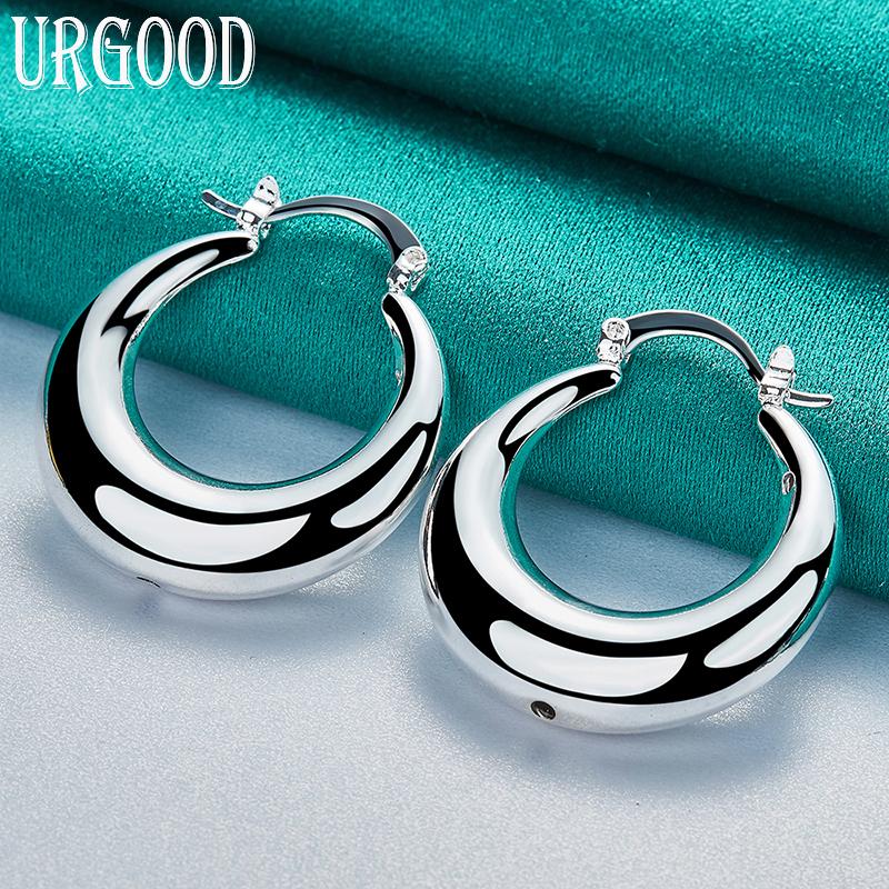 925 Sterling sølv Moon øredobber motesmykker