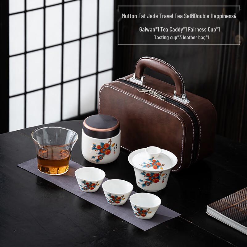 Благоприятный фарфоровый чайный набор Гайвань Jialang White Porcelain