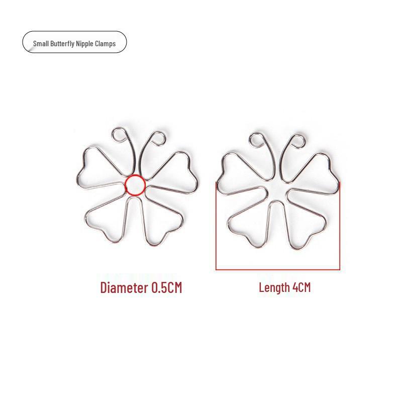 Women's Wearable Erotic Double Peaks SM Nipple and Vaginal Clamps