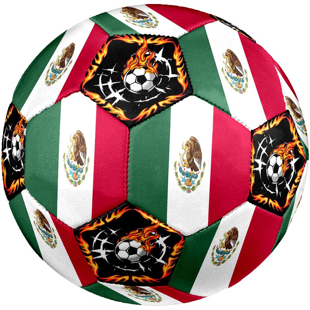 1pc Mexican Sports Theme Size 5 Soccer Ball Professional Match Training Football Indoor &Outdoor Sports Ball Lightweight Durable c6617