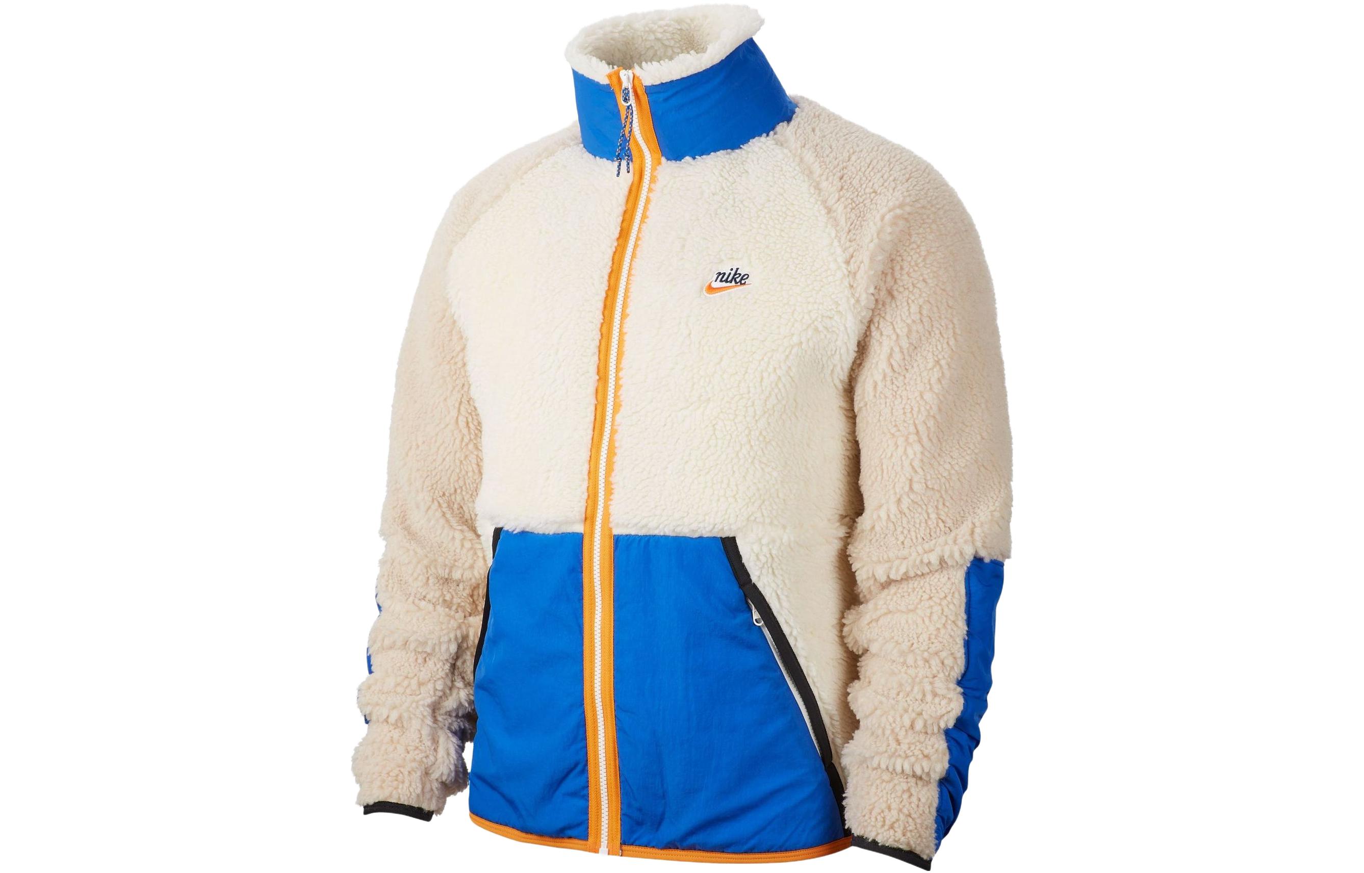 Nike Velvet feel Coat Men s White Blue BV3720-133 L