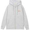 Levis Simple Comfortable Versatile Loose Hooded Drawstring Long Sleeve Sweatshirt Women Sweatshirt Gray 0016N-0003