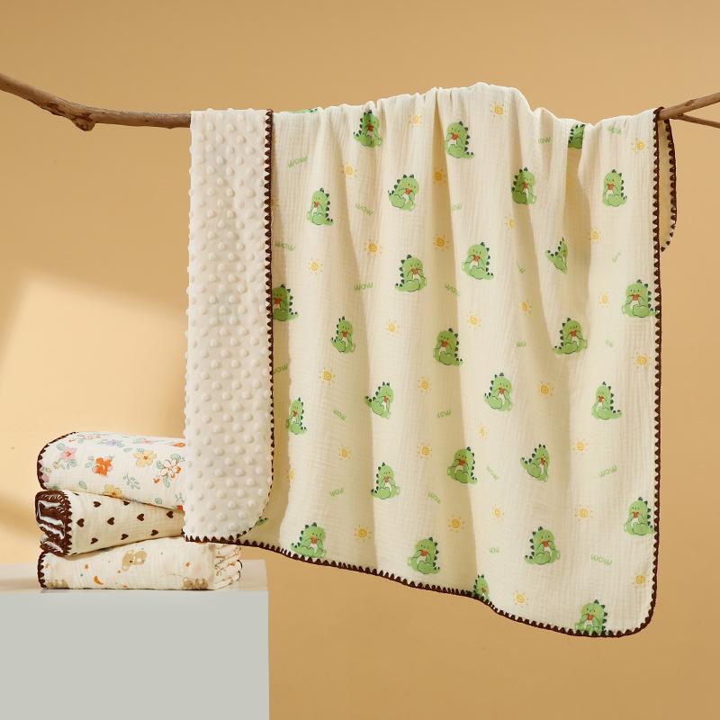 Beanie Blanket Baby Four Seasons Cover Blanket Pure Cotton Gauze Quilt Air Conditioning Quilt Baby Blanket Bath Towel Swaddle
