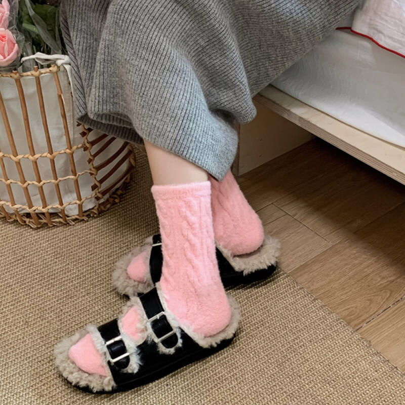 Bellna Knit Wool Thick Non-Compression Socks