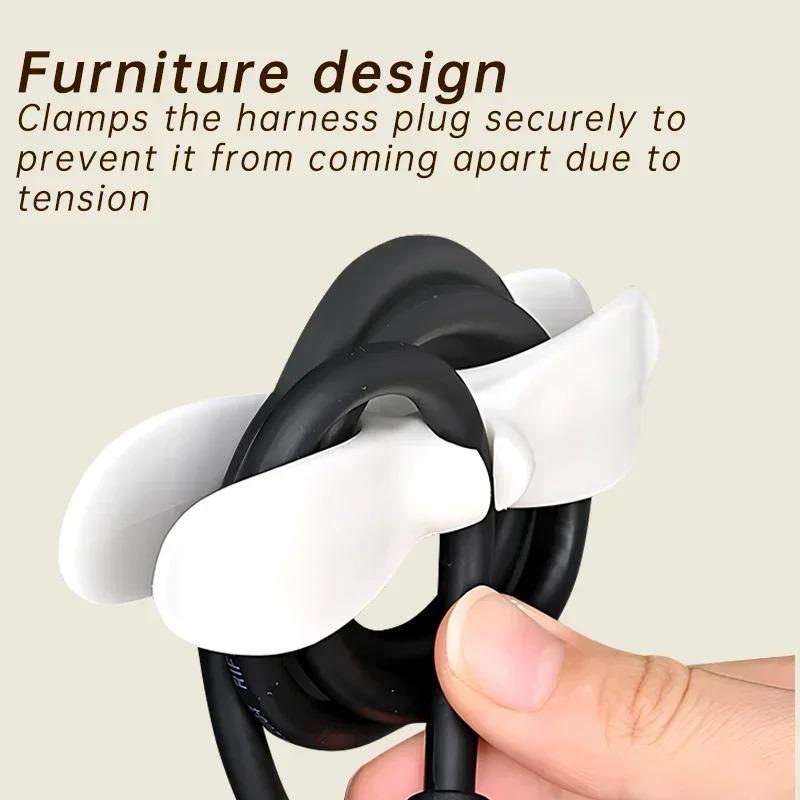 3/1Pcs Silicone Cord Winder Holder Clip Kitchen Organizer Cord Wrapper Maker Air Fryer Cable Winder Hooks Wire Fixer Tool