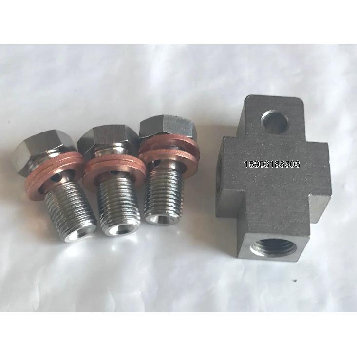 High Performance AN3 -3 AN Three Joint Stainless Steel Tee Kits Brake Fittings for Brake Hose Line
