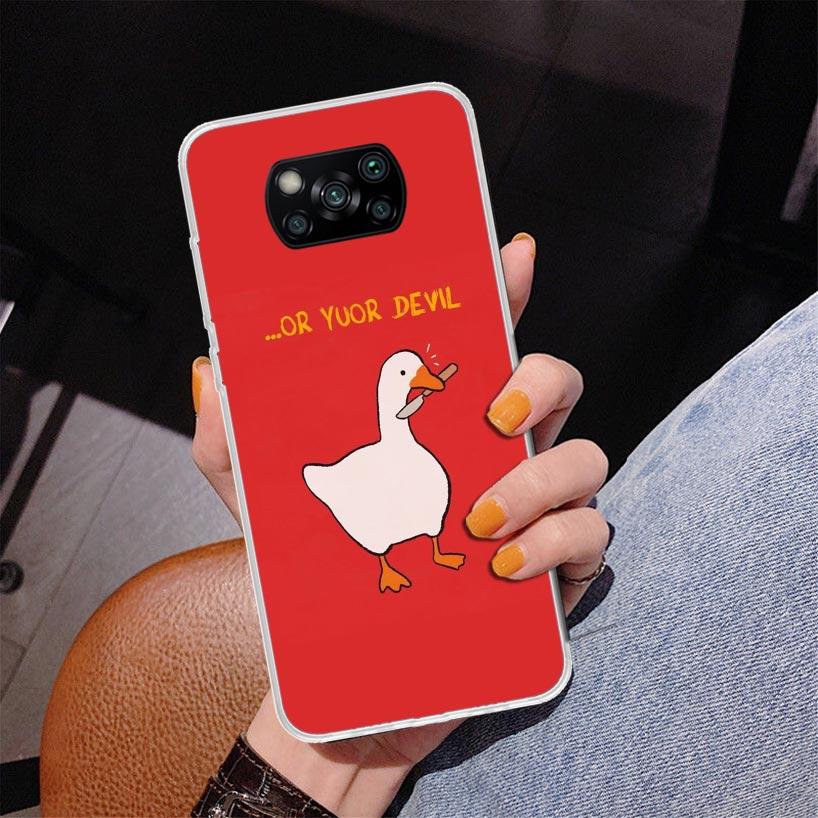 Cartoon Cute Goose Game Phone Case For Xiaomi Poco X7 X6 X5 Pro F7 Ultra Redmi 15C 15 13C 13 12C 12 10 10A 10C 9 9A 9C 9T Cover Redmi 15C 4G