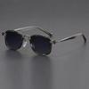 Retro Luxury Square Sunglasses for Men Women Punk Metal UV400 Eyewear Fashion Sun Glasses Driving