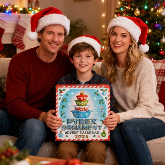 Vánoční adventní kalendář z mořského skla Ručně vyrobené mini stromečky s 24 přívěsky s oceánskou tématikou Sváteční odpočítávací dekorace