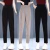 Spring and Autumn Women's High-waisted Feet Pants Pockets Loose Retro Fashion Casual Harem Pants