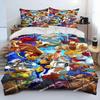 3D Street Fighter Retro Game Bedding Set Printed Bed Set Duvet Cover Sheet Pillowcase Bed Soft Quilt Cover Full Queen King Size