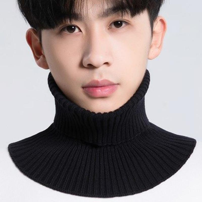 Männer Frauen Gefälschte Kragen Schal Gestrickte Elastische Falsche Kragen Schal Warme Winter Radfahren Winddicht Abnehmbare Wrap Schal
