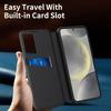For Samsung Galaxy S22 S23 S25 Ultra S24 Plus Case Smart View Window PU Leather Wallet Flip-Free Answering Cover with Card Slot