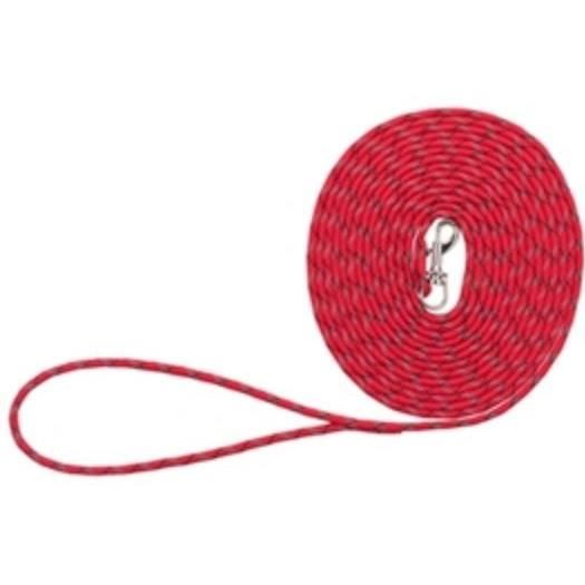 Laisse Pour Chien - Trixie - 4 Mm X 4 Mètres - Nylon - Rouge - Réfléchissante