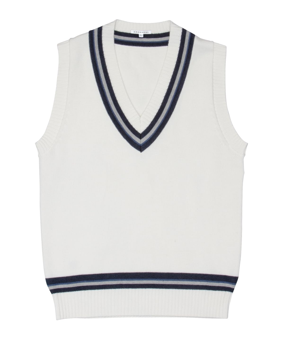

Lined School Vest for High Junior High Commuting to Popular School High School White x Navy S [Konomi] Girls, Boys, Spring, Summer, Cotton, Uniform,