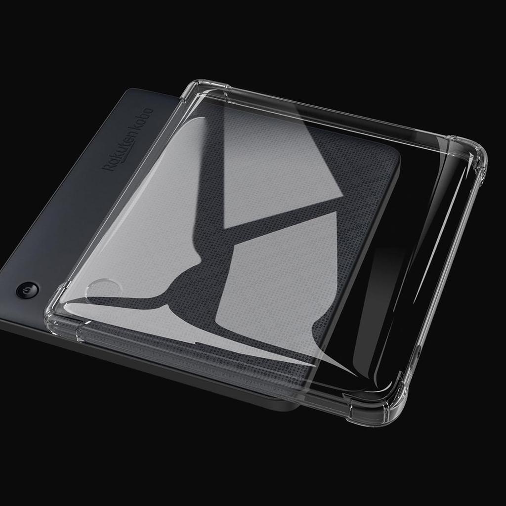 For Kobo Libra H2O Case Four Corner Shockproof Transparent Tablet TPU Cover