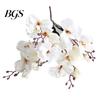 Fake Flower 1 Bundle Artificial Gladiolus Landscaping Table Top Ornaments Faux Bouquet Silk Living Room Simulation Plant for Garden