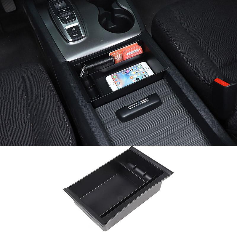 

For Honda Pilot 2015-2026 ABS Car Center Armrest Box Storage Box Mobile Phone Tray Item Organizer Car Accessories