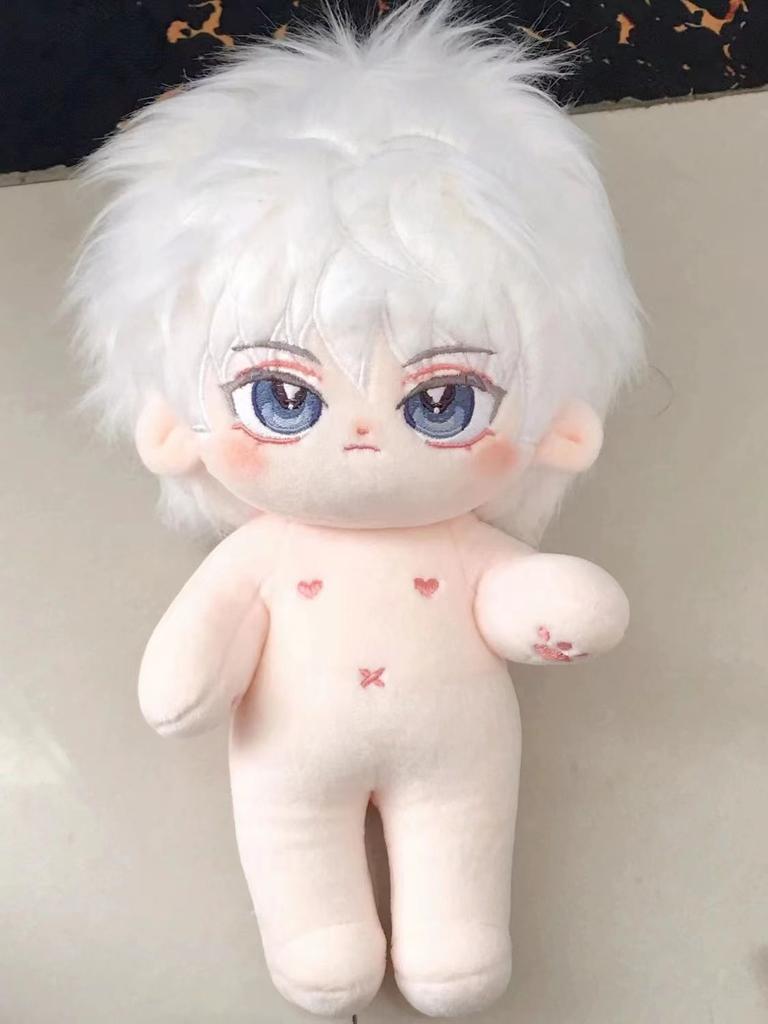 20cm HUNTER.HUNTER Killua Zoldyck Anime Figures Plush Cosplay Dress Up Cotton Doll Toy for Kid Birthday Festival Gift Fan Mascot