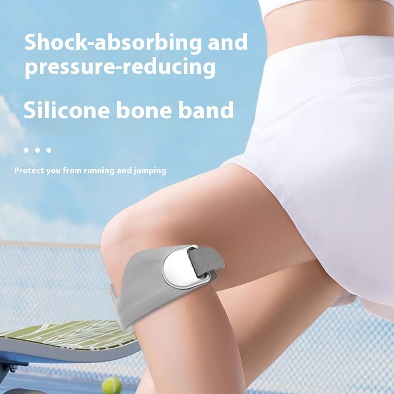 1pcs Adjustable Silicone Patella Tendon Knee Straps Knee Support Fixed Protection Patella Knee Strap Highly Elastic Flexible