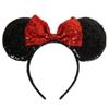Handmade Mouse Ears Headband for Women and Girls Polka Dot Bow Minnie Ears Costume Accessories Hair Hoop Party Headwear