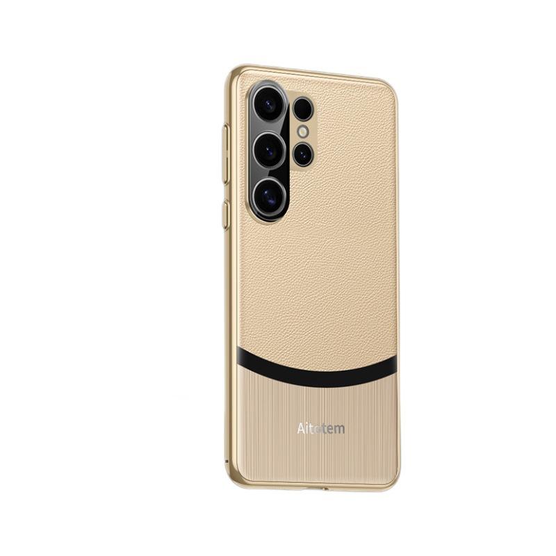 Vhodné pro pouzdro na telefon Samsung S24ultra Plně inkluzivní Luxusní Galaxy 24+ Nárazuvzdorné S24 Špičkové Pánské Kožené Pouzdro pro Podnikání