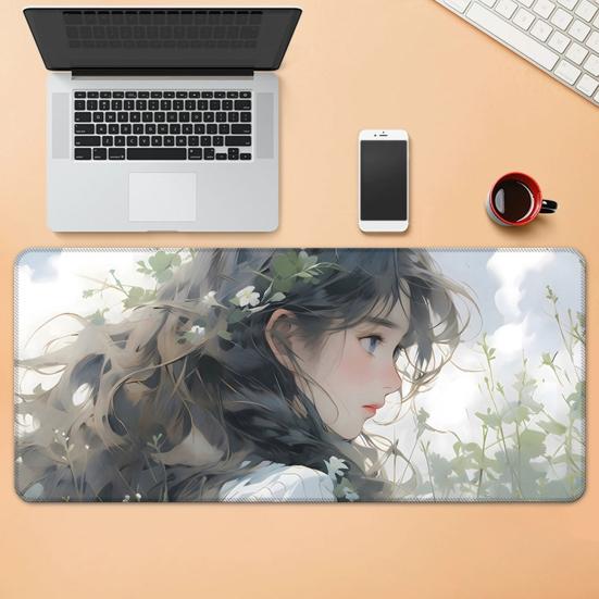 Mouse Pad Desenho Animado Retangular Impermeável para Casa Escritório Jogos Computador Laptop Mousepad Tapete de Mesa com Base de Borracha Antiderrapante Acessórios para PC