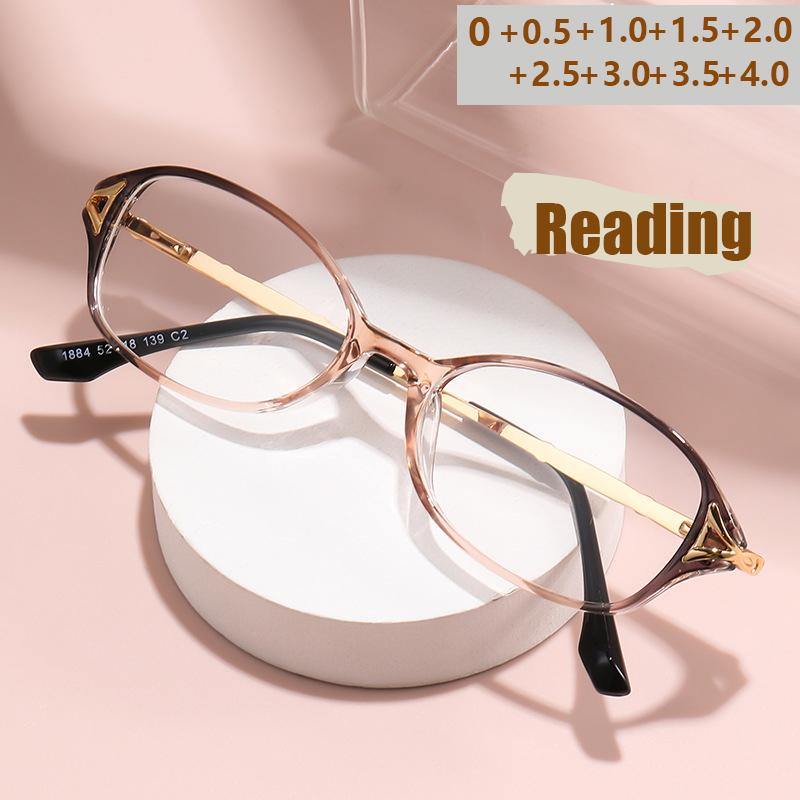 TR90 Blaulichtfilter Lesebrille Mit Diamantverzierung Modisch Und Elegant Für Damen 1884