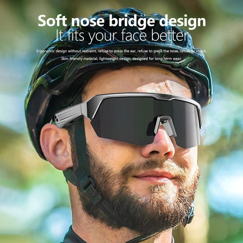 Occhiali da Sole Smart Bluetooth YJ006: Stile Sportivo Unisex con Funzioni Musica e Chiamate