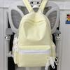 New Schoolbag Fresh and Sweet Japanese Style INS Niche Solid Color Large Capacity Backpack for Middle and High School Students with Bow Knots