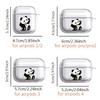 Cute Cartoon Panda Clear Earphone Cases Cover Case For Airpods 3 1 Pro2 4 2 Pro Pro3