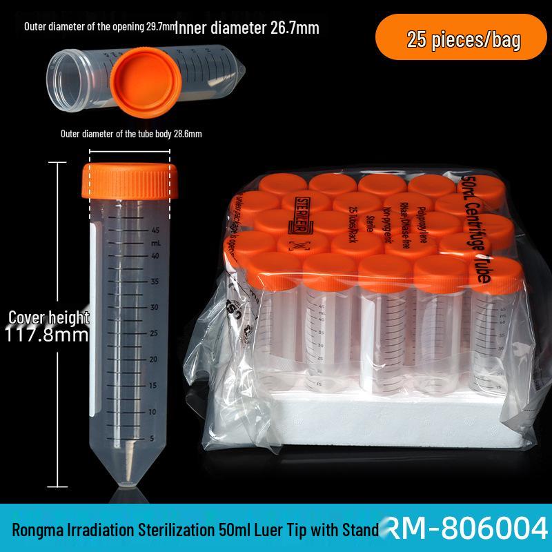 Laboratory Plastic Tubes: PCR, Centrifuge & Seed Bottles in 0.2/1.5/5/10/15/30/50ml