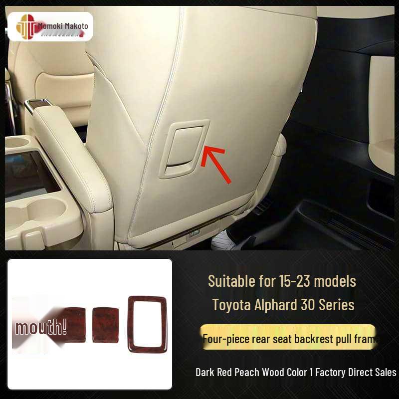 Carbon Fiber Interior Stickers for 15-23 Alphard Vellfire 30 Series, Scratch-Resistant