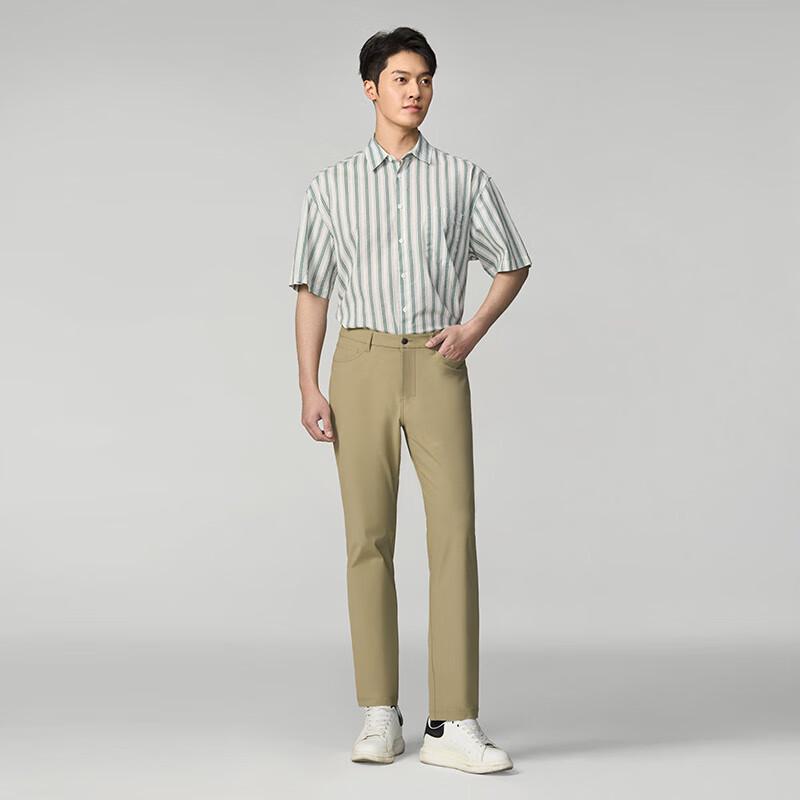 One's Member Men's Four-Way Stretch Anti-Wrinkle Straight-Leg Casual Pants