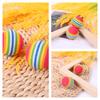 New Pet Toy Large Rainbow Ball Biting Rubber Ball Cats Interactive Supplies